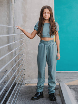Youth Cactus Green City Cinch Pant