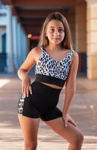 Youth Leopard Stripe Shortie - Werk Dancewear