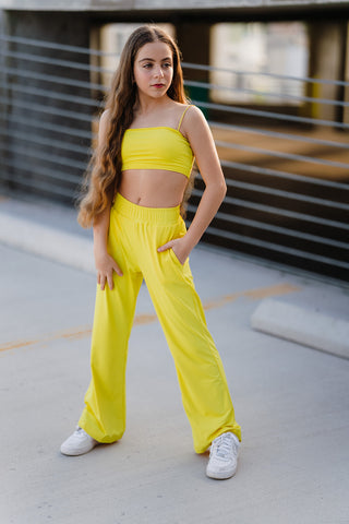 Youth Sunglow Yellow Track Pants