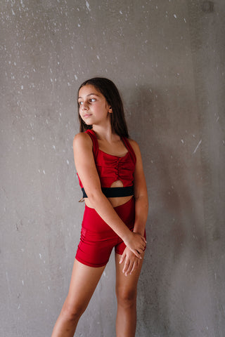 Youth Scarlet Taylor Mesh Back Top