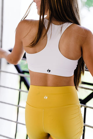 Youth White Strung Bra Top