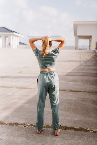 Youth Cactus Green City Cinch Pant