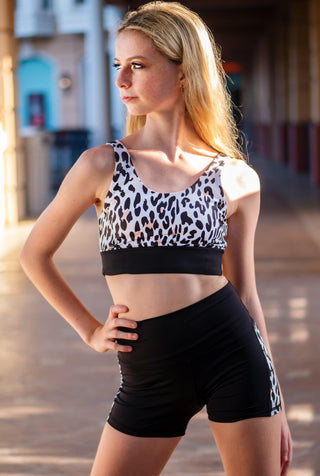 Leopard Stripe Top - Werk Dancewear