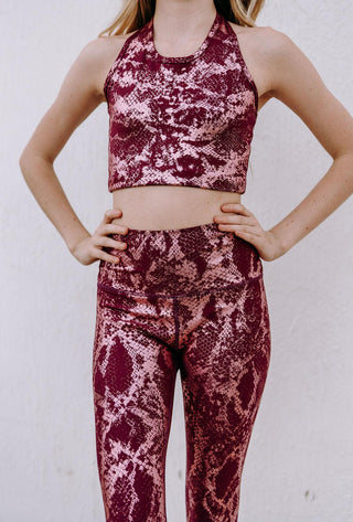 Rose Metallic Leggings - Werk Dancewear