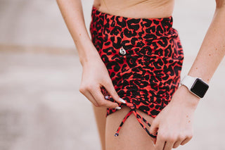 Cheetah String Shorts in Red - Werk Dancewear